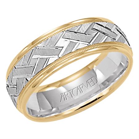 Gold Wedding Bands  -  Men'